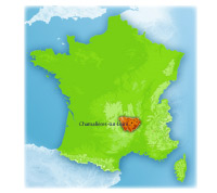 Carte de Chamalières en France